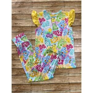 Little Snuggles Love a Lot Care Bears Bamboo Pajama Set Girls Size 4